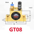 10pcs  Gt8 1 4   Pneumatic Turbine Vibrators Silent Golden Industrial Vibrator