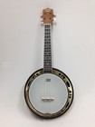 Caraya Sbjuk118 Banjo Ukulele W flame Maple Resonator   Soft Case