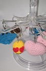 Handmade Crochet Keychains Select Design And Color  Great Gifts  Trinkets New