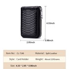 Genuine Leather Women s Wallet Credit Card Holder Rfid Blocking Zipper Purse Bag
