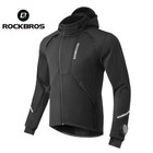 Rockbros Men s Cycling Jacket  Winter Fleece Thermal Windproof Soft Wind Coat 