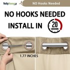 No Hook Shower Curtain With Snap In Liner Set Less Time Beige Waffle Shower Curt
