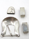 Vintage  cortiz  925 Sterling Silver 4pc Belt Buckle Set -  91ozt  