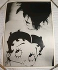 The Cure s Robert Smith Betty Boop Shirt Poster Black   White 17x24 Never Hung