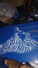 Vintage Exxon Gasoline   Oil Metal Blue Tiger Sign 36 x24 