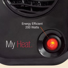 Myheat 200-watt Electric Portable Personal Space Heater  Black