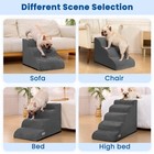 5 Step Dog Stairs For High Bed     Pet Steps For Small Dogs  Non-slip Dog Ramp    