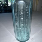 Aqua Blue Hoff   s Goodrich Drug Medicine Bottle  Anoka  Minnesota 12 Sided