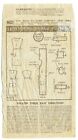 Vintage Sewing Pattern Rare 1900s Fudge Apron Bird Embroidery Transfer