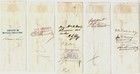 Five Merchants  National Bank Checks With Tax Stamps 1875-1877 First Group