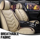 Premium Nappa Leather Car Seat Covers Jaguar Xj 2000-2019 Sport Beige 2 Seats