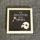 Vintage 1988 The Phantom Of The Opera Ceramic Tile Magnet Broadway Souvenir