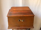 Antique Hmv His Masters Voice Oak Gramophone Wind Up Tabletop Phonograph Player