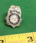 Us Federal Fire Service Firefighter Mini Badge Lapel Pin
