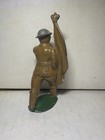 Vintage 1930s Barclay Manoil Wwi Us Flag Bearer Toy Soldier  Metal