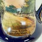 Beverly   Massachusetts Ma Antique Mingo Beach Souvenir Cobalt Trinket Vase