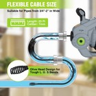 Workpro 20v New Electric Drain Auger 25ft Plumbing Snake Drain Hair 3 4 -2  Pipe