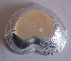 7  Heart Bowl Dish Arthur Court Grape Pattern Original Box