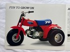 Honda Atc 70 Genuine Usa  Sales Brochure 1985 Nos