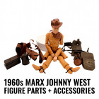 Marx Johnny West Cowboy Figure Parts   20pc Accessory Lot Vintage 1960s