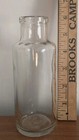Lot Of 4 Vtg Glass Apothecary 6  Bottles 2  Diameter 