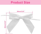 50 Pack 3 5 Inch Satin Ribbon Twist Tie Bows For Gift Wrapping  Treat Bags