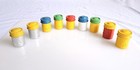Vintage Kodak Metal Film Color Containers Set Of 9 Good Condition Nice Corlors