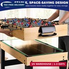 12 In 1 Game Table 48  Combo Set Foosball Pool Ping Pong Air Hockey Family Room