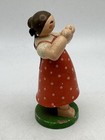 Erzgebirge Flower Girl With Missing Florals And Needs Paint Chip Repair