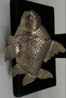 Vintage Articulated Fish Figurine Silver Filled Mixed Metal Carp Koi 3 Inch