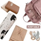  Baby Diaper Changing Pad Portable Changing Mat Travel Beige brush Strokes