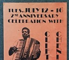 1977 Poster Clifton Chenier At Original Antone   s Austin Tx King Of Zydeco