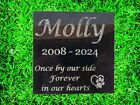 Polished Granite Dog Or Cat Pet Memorial Grave Stone Garden Headstone Marker D2