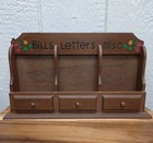 Vintage Wooden Letter Bill Misc  Shelf Strawberry Design