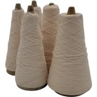 Vintage 1980s White Yarn Cones Acrylic Wool Blend 2 24 Kt Lot Of 5