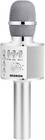 Silver Bluetooth Karaoke Microphone - Unidirectional   Adjustable Volume Control
