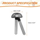 100pcs Brads Paper Fastener  6mmx13mm Metal Split Pin For Paper Craft  Gunmetal