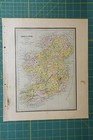 Ireland Sweden Norway Vintage Original 1886 Cram s World Atlas Map Lot