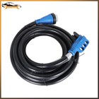 50a 25ft Rv Power Extension Cord W  Led   Twist Lock Plug Inlet 125 250v