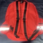 Red Portable First Aid Backpack Bag W  Star Of Life Symbol   Reflective Strip