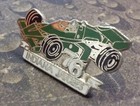 Indiana Jaycees Green Indy Race Car Vintage Pin Badge
