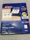  avery Rotary Cards  3x5 Matte White Heavyweight 65lb 150-count  