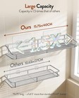 Silver  15 75 Inch  Bathroom Shelf Organizer Shower Caddy Storage Kitchen Rack