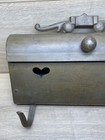 Vintage Copper Wall Mount Mailbox Ornate Antique Rustic Gold Tone Cast Metal