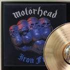 Motorhead - Iron Fist Gold Lp Record Plaque Display