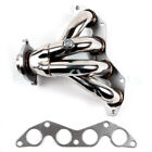 For 01-05 Honda Civic Ex 1 7l Sohc Polished S s Racing Manifold Header Exhaust