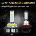 Auxito H11 Led Headlight Kit Low Beam Bulb Super Bright 6500k Bulbs Canbus Y19