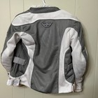 Fly Racing Women s Motorcycle Jacket Mesh Lined Elbow Pads Gray White Size S