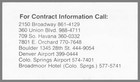 Budget Car Rental Colorado Business Card Vintage