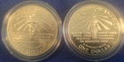One  1  1986-p  unc    One  1  1986-s  prf  Ellis Island Dollars 90  Silver  1